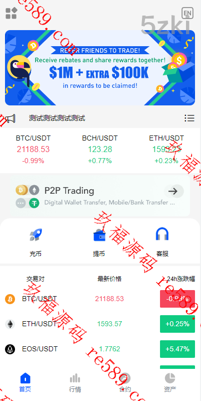 精简版秒合约交易所系统/多国的语言国外盘交易所/交易所源码