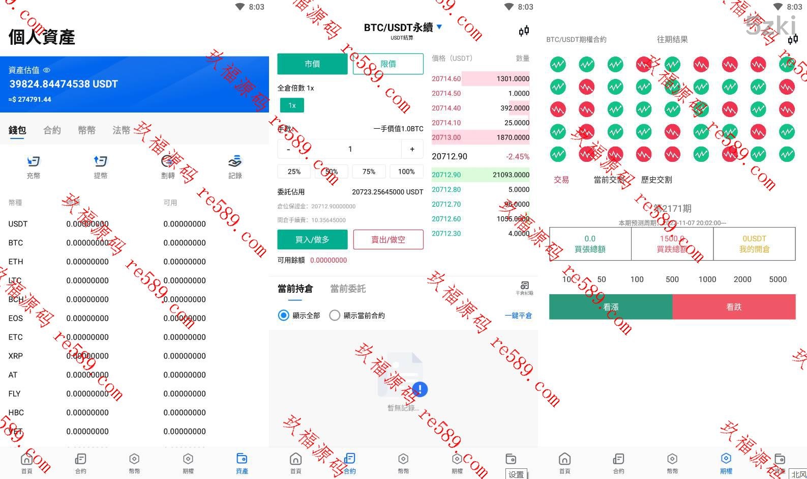 java原生交易所系统/期权交易/合约交易所/法币交易