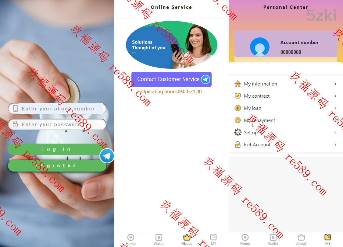 P2P英语网贷小额贷款带签名合同源码下载