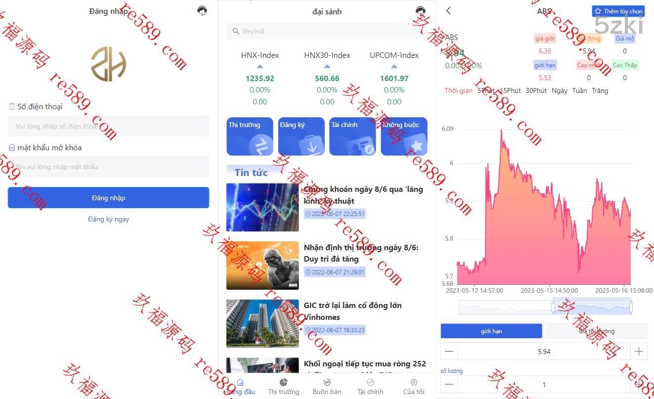 越南股票系统/国外盘股票基金投资系统/股票投资购买源码下载