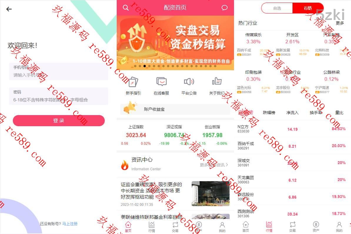 新版股票配资系统/A股股票系统/前端uinapp