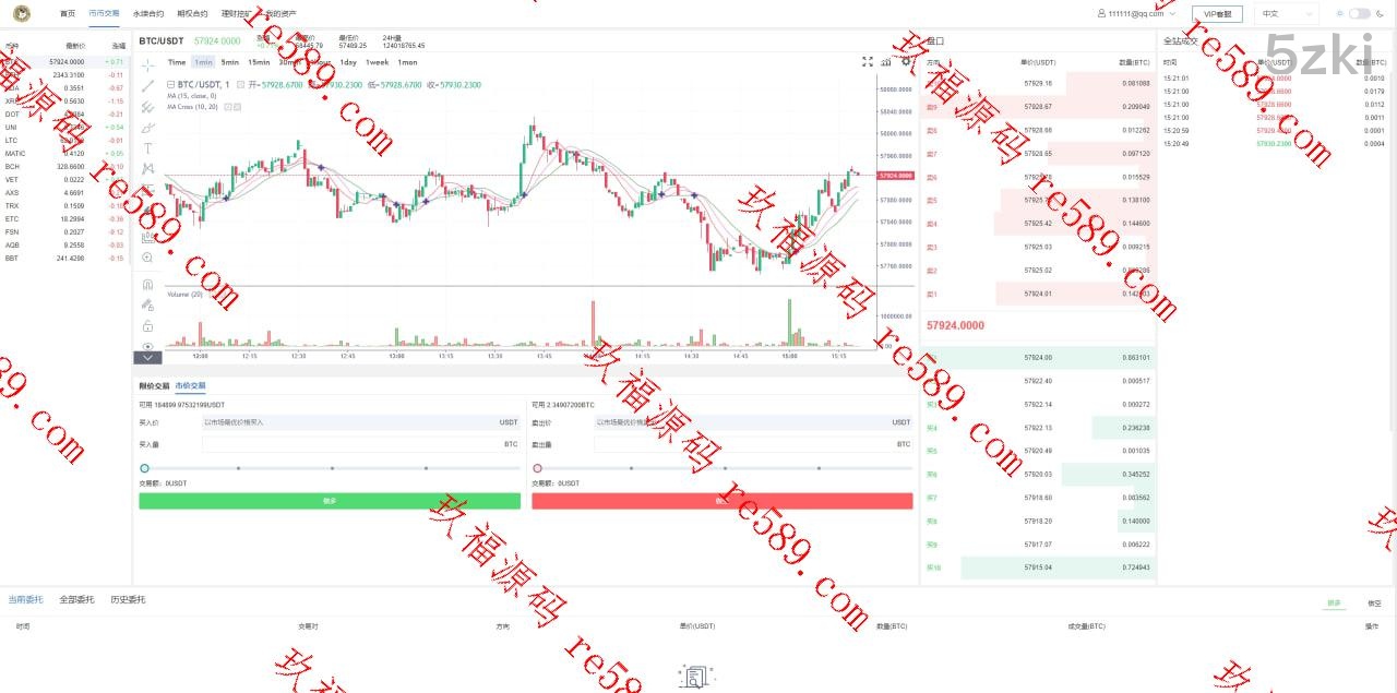 (推荐）新版UI多国的语言/交易所系统/虚拟币外汇交易/期权合约交易