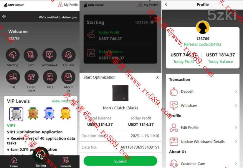 25年爆款国外盘抢单刷单系统/模式分组派单/前端uniapp