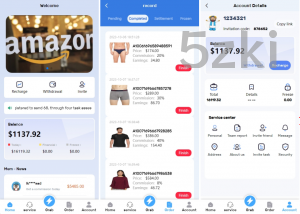 25年爆款各国语言刷单投资商城 最新二开亚马逊自动匹配订单系统 电商抢单刷单系统 手动排单连单 返佣系统