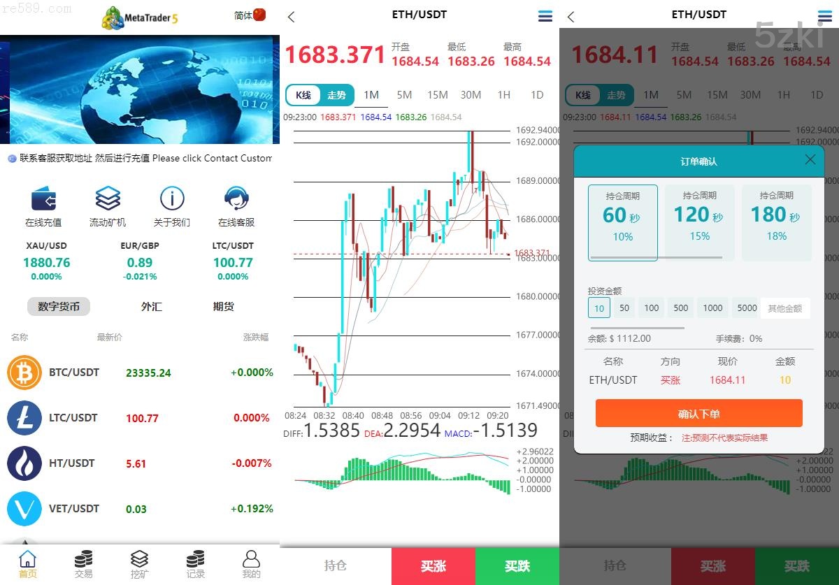 MT5微交易系统：支持微盘源码、质押挖矿、期货、外汇、数字货币及多国的语言功能