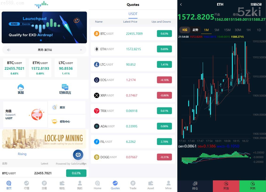 多国的语言微盘交易所UI源码/多国的语言微盘/仿交易所界面
