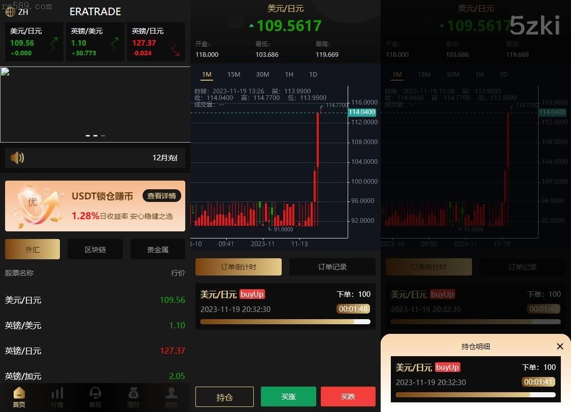 多国的语言微交易系统：前后端分离（Vue前端 + API后端）/ 外汇虚拟币贵金属微盘源码 / 支持群控单控